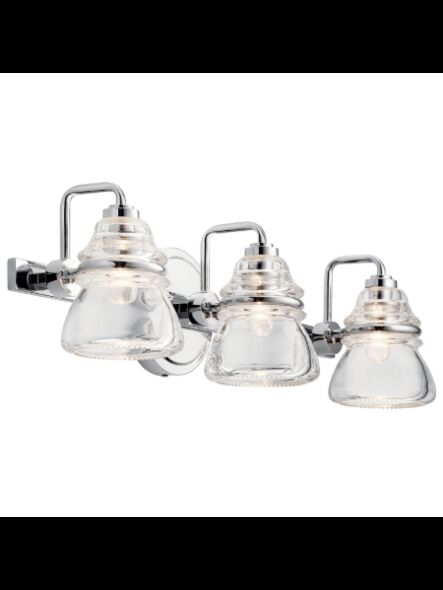 Luminaire de vanité Kichler Talland 45693CH 3-lumières 60W chrome