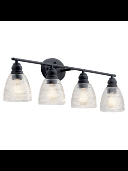 Luminaire de vanité Kichler Karmarie 45698OZ 4-lumières 75W vieux bronze