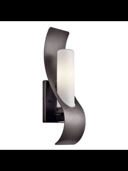 Lanterne murale extérieur Kichler Zolder 49149AZ 1-lumière 60W bronze architectural