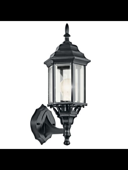 Lanterne murale extérieur Kichler Chesapeake 49255BK 1-lumière 100W noir