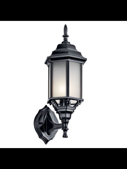 Lanterne murale extérieur Kichler Chesapeake 49255BKS 1-lumière 100W noir