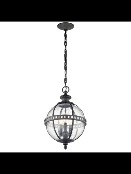 Suspendu extérieur Kichler Halleron 49603LD 3-lumières 60W londonderry