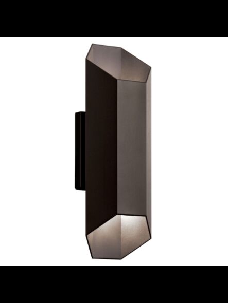 Lanterne murale extérieur à LED Kichler Estella 49608AZTLED 2-lumières 8W bronze architectural texturé