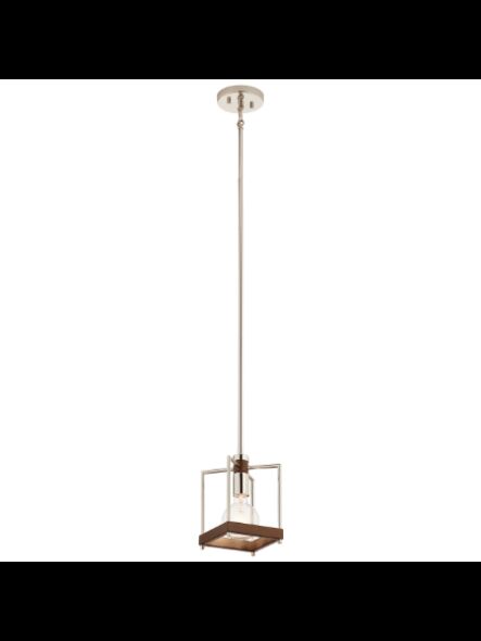Suspendu Kichler Tanis 52093AUB 1-lumière 75W teint châtain
