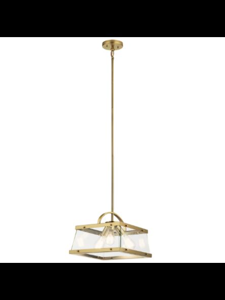 Suspendu à tambour Kichler Darton 52125BNB 3-lumières 75W laiton naturel brossé