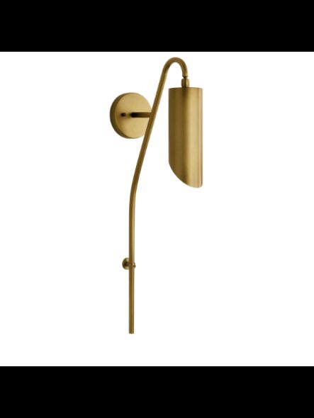 Applique murale Kichler Trentino 52165NBR 1-lumière 75W laiton naturel