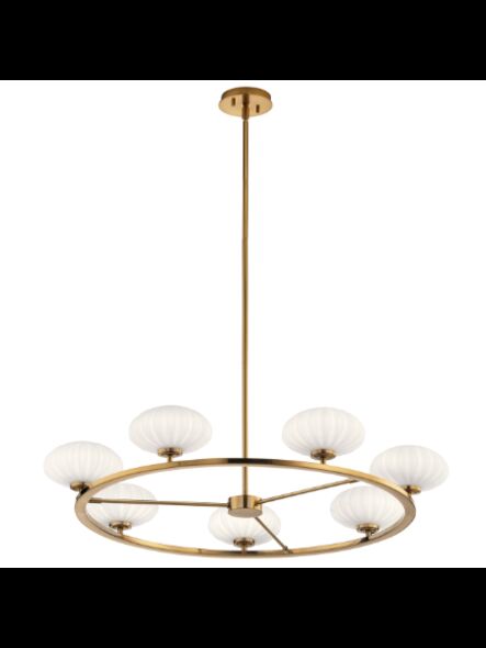 Lustre à 2 étages Kichler Pim 52225FXG 7-lumières 50W or