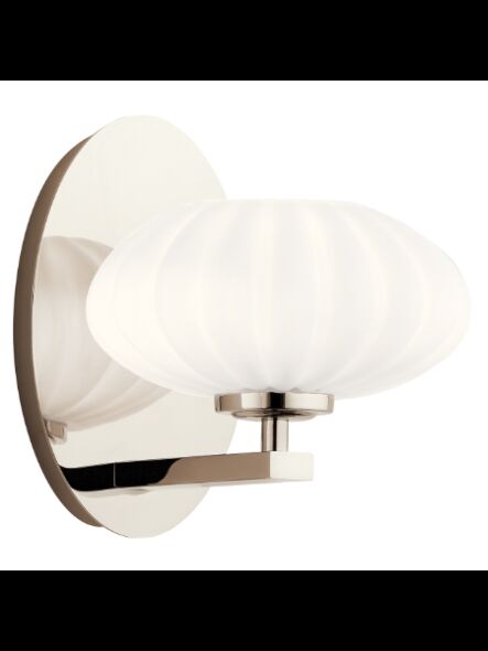 Applique murale Kichler Pim 52229PN 1-lumière 50W nickel poli