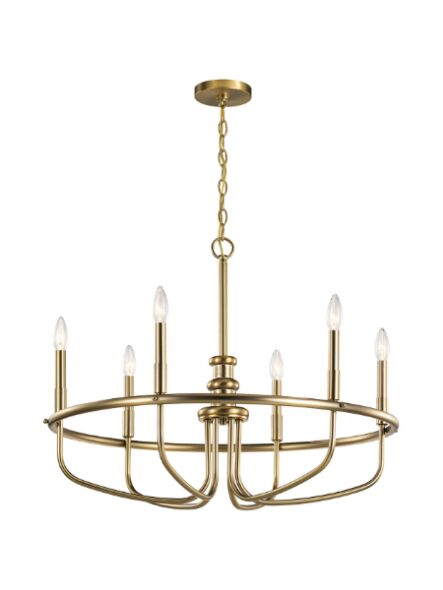 Lustre à 1 étage Kichler Capitol Hill 52304CLZ 6-lumières 60W bronze classique