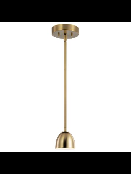 Mini suspendu à LED Kichler Baland 52419BNBLED 1-lumière laiton naturel brossé