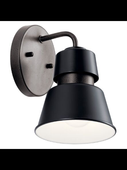 Lanterne murale extérieur Kichler Lozano 59000BK 1-lumière 75W noir