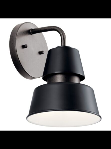 Lanterne murale extérieur Kichler Lozano 59001BK 1-lumière 100W noir