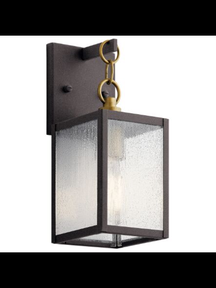 Lanterne murale extérieur Kichler Lahden 59006WZC 1-lumière 100W zinc patiné