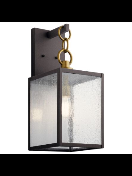 Lanterne murale extérieur Kichler Lahden 59007WZC 1-lumière 150W zinc patiné