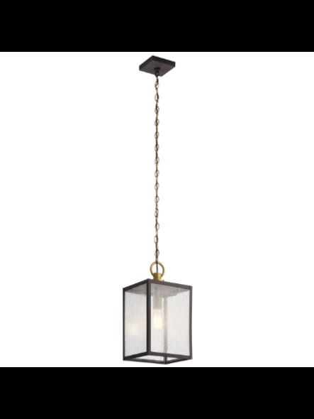 Suspendu extérieur Kichler Lahden 59008WZC 1-lumière 100W zinc patiné