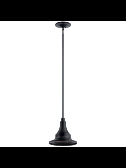 Suspendu extérieur Kichler Hampshire 59057BKT 1-lumière 100W noir texturé