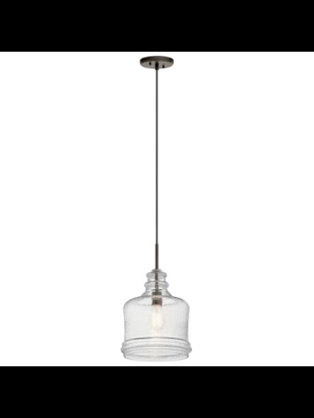 Suspendu Kichler 82278 1-lumière 60W bronze huilé