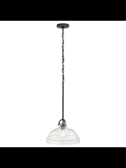 Suspendu Kichler 82284 1-lumière 60W zinc patiné