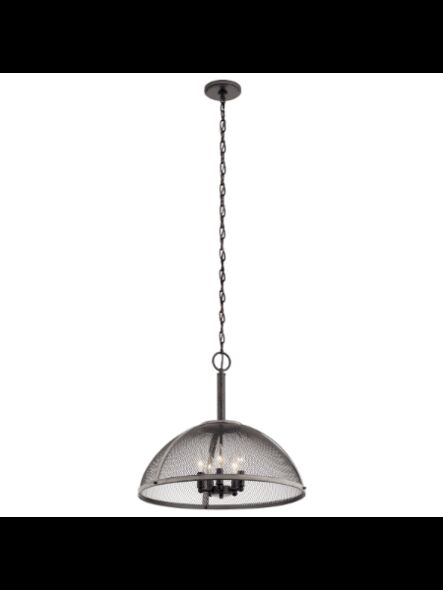 Suspendu Kichler Mascarello 82319 5-lumières 60W fer d'enclume