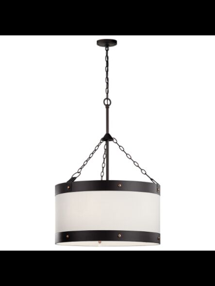 Suspendu de foyer Kichler Rayleigh 82323 3-lumières 60W vieux bronze