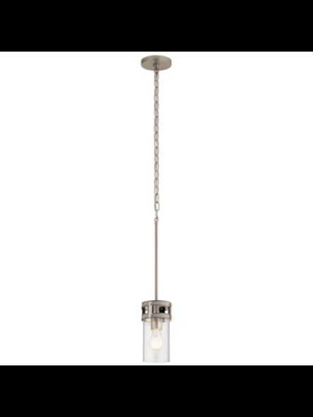 Mini suspendu Kichler Stetton 82326 1-lumière 60W nickel brossé