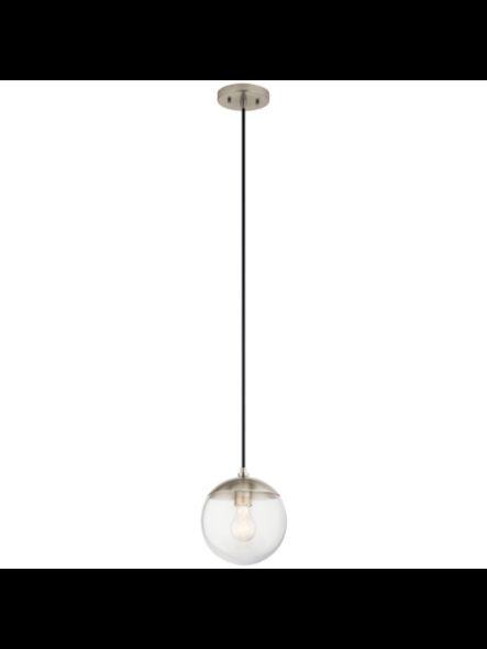 Mini suspendu Kichler Malone 82327 1-lumière 60W nickel brossé