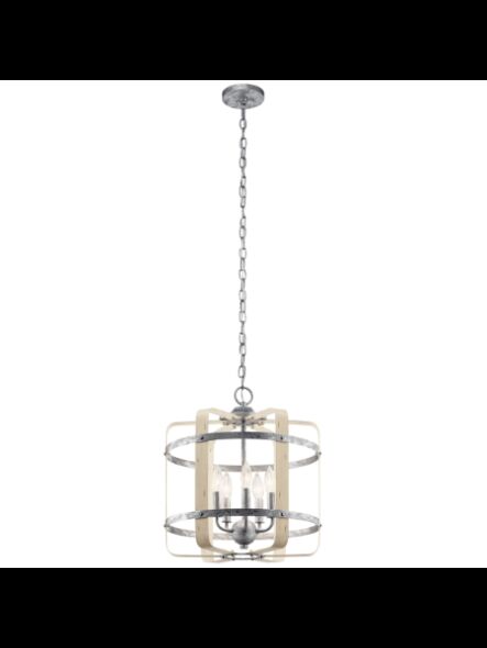 Suspendu de foyer Kichler Gartin 82344 5-lumières 60W acier galvanisé