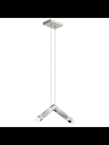 Mini suspendu à LED Kichler Avedu 84138 2-lumières 75W nickel poli