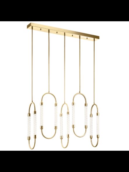 Suspendu à LED Kichler Delsey 84146 5-lumières or champagne