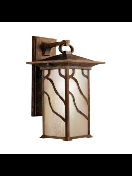 Lanterne murale extérieur Kichler Morris 9031DCO 1-lumière 100W cuivre vieilli