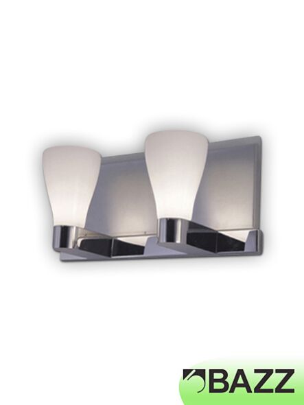 applique murale bazz bagno verre texturé à 2 lumières m1902w