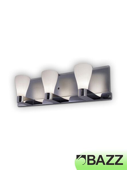applique murale bazz bagno verre texturé à 3 lumières m1903w