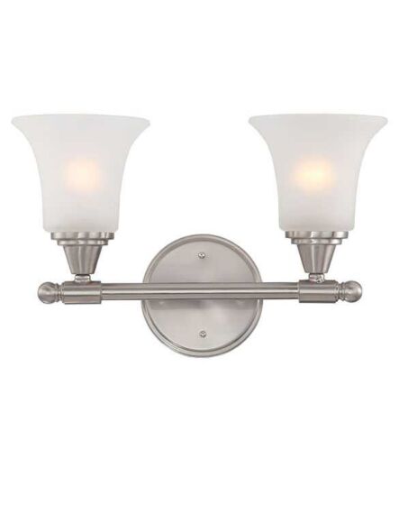 Vanité Nuvo 60-4142 2-Lumières Surrey Nickel Brossé