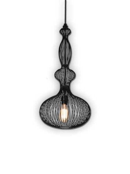bazz vibe black suspended fixture model 8 p14267bk