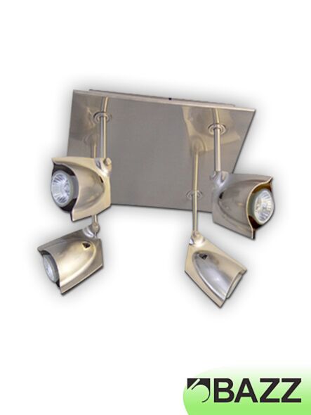 plafonnier accent bazz chrome à 4 spots pr4004ch