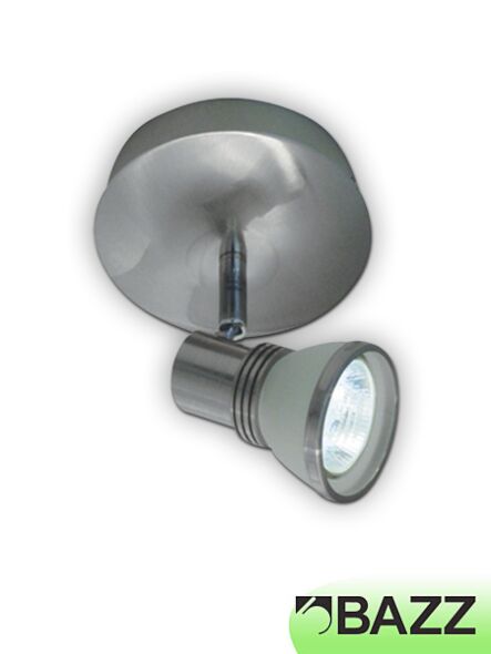 plafonnier bazz accent chrome brossé, spot multidirectionnel px7081bs
