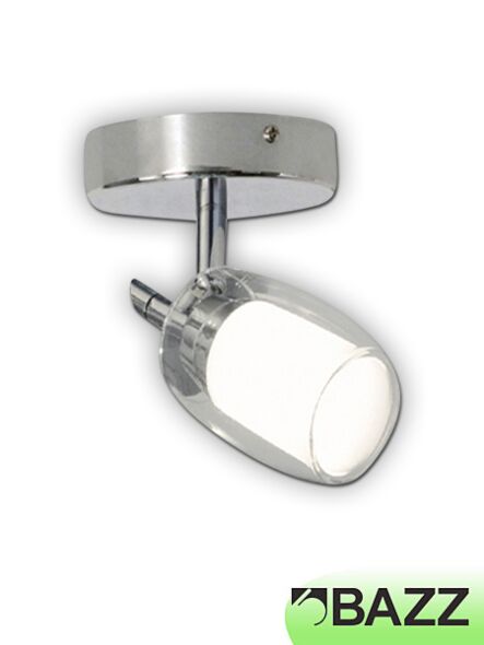 plafonnier bazz accent chrome, spot multidirectionnel px7151ch