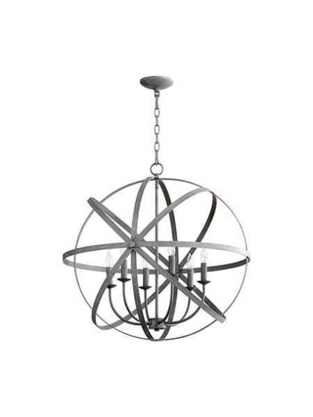 Chandelier Quorum Lighting Celeste Zinc 6009-6-17