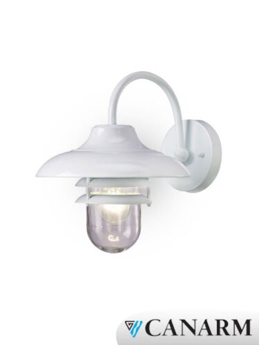 Lanterne murale Canarm série Bradenton Outdoor blanche IOL215WH