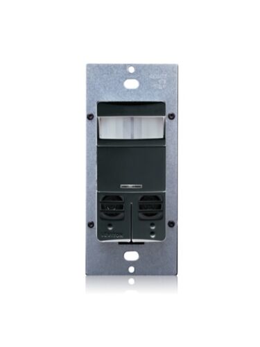 Occupancy-Sensor-Multi-Technology-PIR-Sensor-Ultrasonic-Sensor-Wall-Switch-Dual-Relay-Black