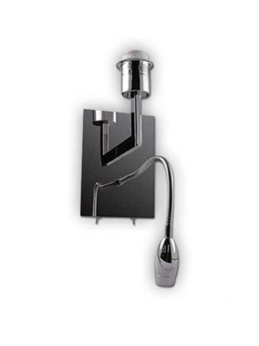 applique murale unik bazz chrome w12x31ch