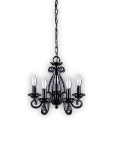 canarm charlotte 5 lights black chandelier ich229b05bk