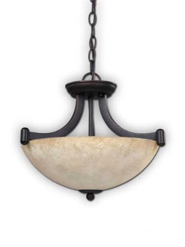 Canarm Warren 3 Light Rubbed Antique Bronze Chandelier ICH375A03RA14 (fixturewshade)