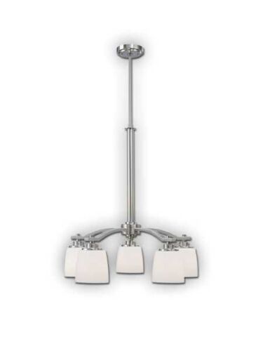 canarm dayena 5 lights brushed nickel chandelier ich463a05bn