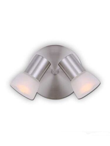 canarm hudson 2 lights brushed nickel wall light icw517a02bn