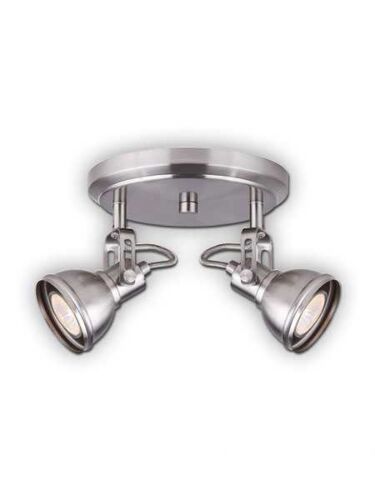 canarm polo 2 lights brushed nickel fixture icw622a02bn10