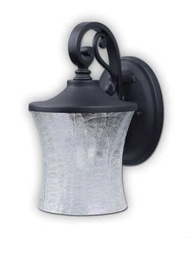 canarm colonnade series outdoor wall mount black finish iol129bk