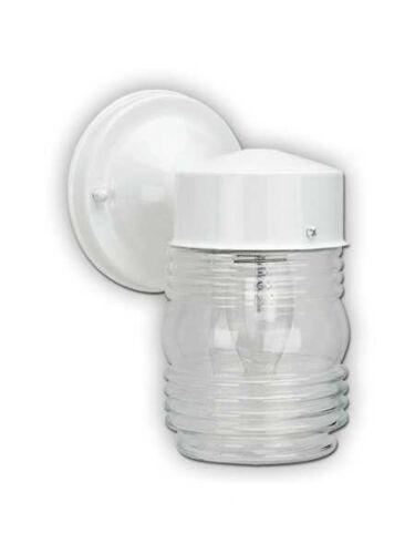 Canarm Outdoor 1 Light White Wall Light IOL20 WH (fixturewshade)