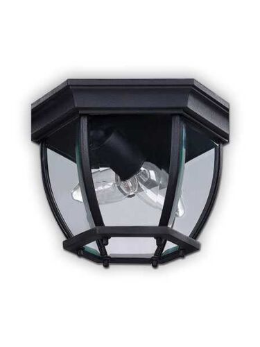 canarm outdoor ceiling light black finish model 8 iol60bk