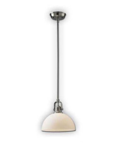 Canarm Rowan 1 Light Brushed Nickel Pendant Light IPL177B01BN-L (fixturewshade)